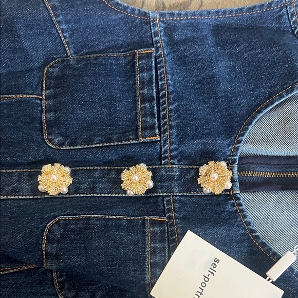 Self-Portrait Blue Denim Dress - Picture 5 of 9